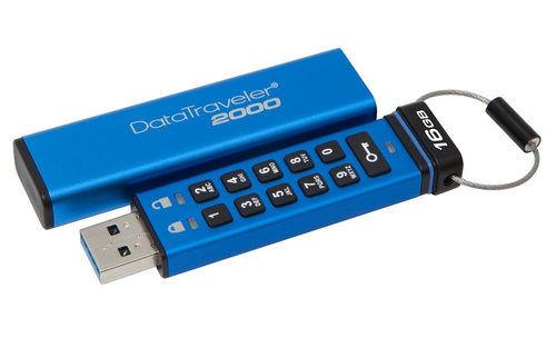 Kingston DataTraveler 2000, 16GB, AES Encryption, USB 3.0