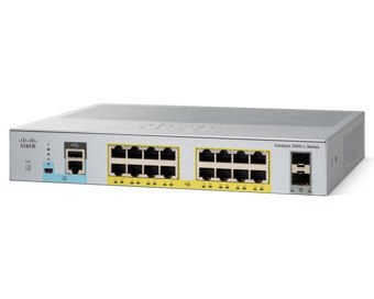 Cisco Catalyst 2960-L-16PS-LL 16 10/100/1000 PoE + 2 SFP LAN Lite