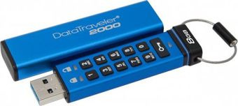 Kingston DataTraveler 2000, 8GB, AES Encryption, USB 3.0