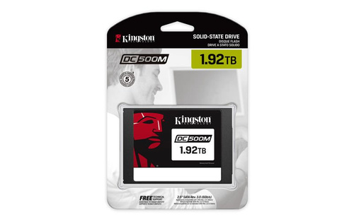 Kingston Technology DC500M Data Center SSD 1,92TB SATA 3.0 2.5" 555/520MB/s Mixed-Use