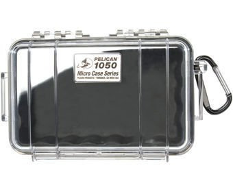 PELICAN 1050 mikro skrzynka, czarna wkładka/przeźroczysta