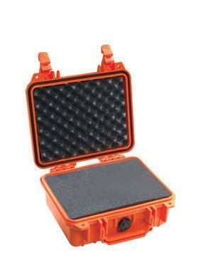 PELICAN 1200 skrzynia z gąbką/pomarańczowa