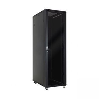 Linkbasic szafa stojąca rack 19'' 27U/600x1000mm czarna (drzwi perforowane)