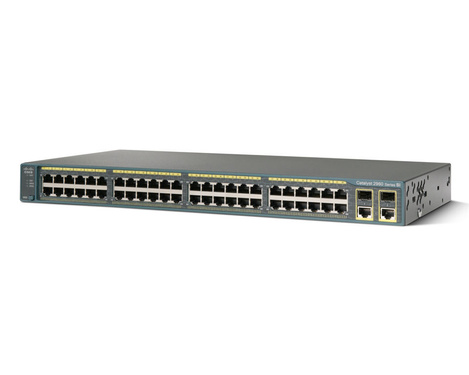 Cisco Catalyst 2960-Plus 48PST-L 48 10/100 PoE + 2 1000BT + 2 SFP LAN Base
