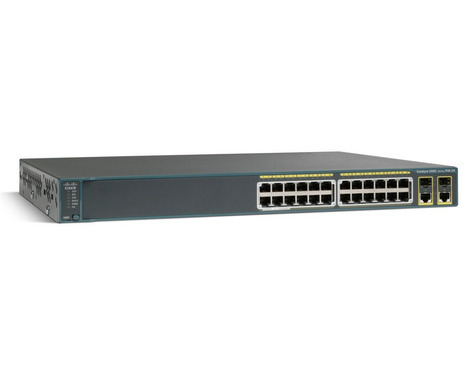 Cisco Catalyst 2960-Plus 24PC-S 24 10/100 PoE + 2T/SFP LAN Lite