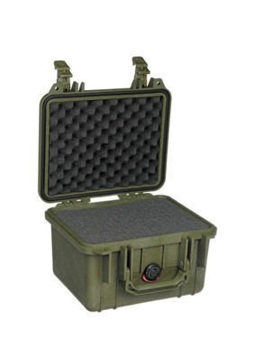 PELICAN 1300 skrzynia z gąbką/zielona